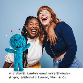 5er-Pack: Voodoo Doll in Dose | lustige Mini-Voodoo-Puppe to go | ALLGEMEINE ANGELEGENHEITEN Voodoo-doll | unverzichtbar bei größeren oder kleineren Problemchen mit Nachbarn, Verkäufern, inkompetenten Autofahrern