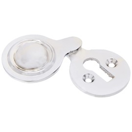 Merriway® BH01810 Victorian Covered Keyhole Escutcheon - Chrome Plated