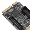Mini PCIE to USB3.0 Front Expansion Card Dual 19PIN 5Gbps