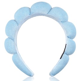 DRESHOW Spa Headband for Women Sponge Headband for Washing Face Clouds Soft Terry Headband for Makeup and Skin Care