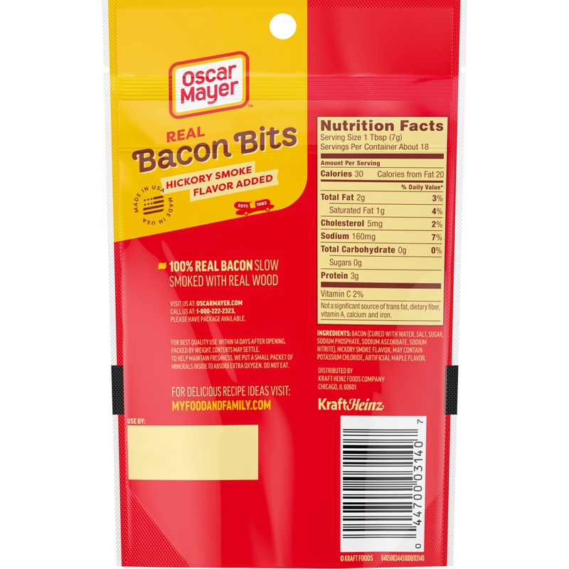 Oscar Mayer Real Bacon Bits Value Pack, 4.5 oz Bag,