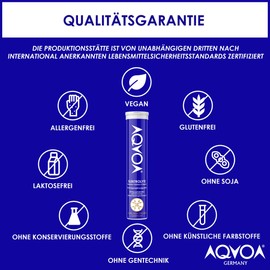 AQVOA® ELEKTROLYTE PACK - 3 × 20 Tablets (Pack of 3) - With Blackcurrant Flavour -240g