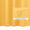 ALYVIA SPRING Yellow Shower Curtain or Liner with 3 Magnets