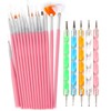 20pc Nail Art Painting Brush Pen Tools Kit UV Gel