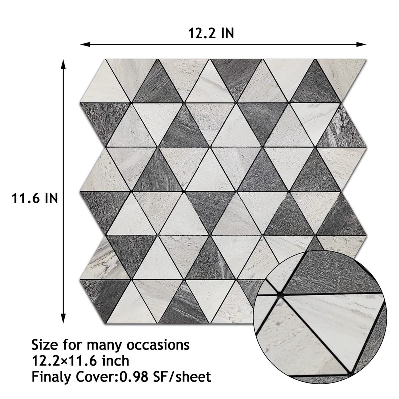 KASARO Peel and Stick Backsplash Tiles for Kitchen Wall, Mosaic