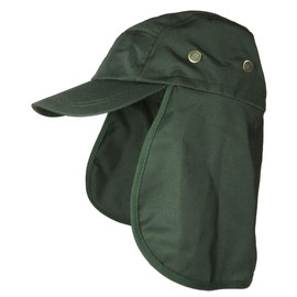 Magik 1-2 Pc UV Sun Protect Cap Safari Hike Camping Neck Cover Ear Flap Fishing Hat. (1 Pack, Army Green)