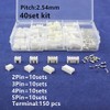 SODIAL 2 / 3 / 4 / 5 pin 2.54mm