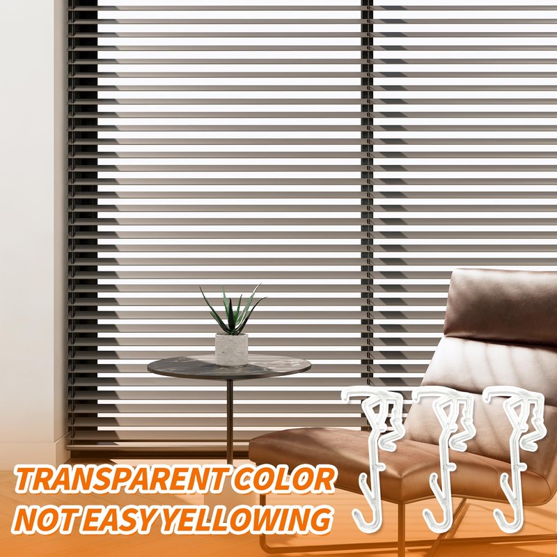 10 Pieces-Horizontal Wood Blind Hidden Valance Clip Replacement for Hunter