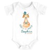 SpecialMe® Baby Bodysuit with Name and Date Print Boho Fox