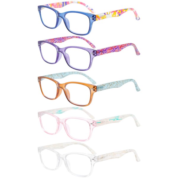 SIGVAN Reading Glasses 5 Packs Blue Light Blocking Eyeglasses Quality