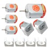 Lonely Binary 6-Pack 130 DC Motor with Stands – 1.5V-6V