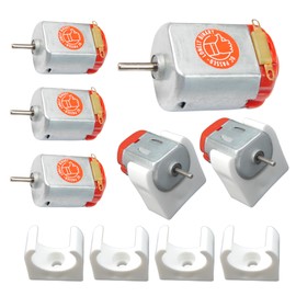 Lonely Binary 6-Pack 130 DC Motor with Stands – 1.5V-6V Mini Electric Motors 15000-16500 RPM for Arduino, Raspberry Pi, DIY Projects, Robotics, STEM, Model Cars & Electronics