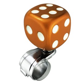 Abfer Car Handle Spinner Dice-Shaped Power Handle Spinner Assist Grip Holder Truck Speed Handle Spinner Booster Ball One-Handed Rotation Assist Grip Car (Red and Black)