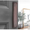 5mm Heavy Duty Solid Cast Brass Georgian Finger Plate Door