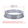 PATIKIL 12 Inch Duct Connector Flange, Metal Straight Pipe Exhaust