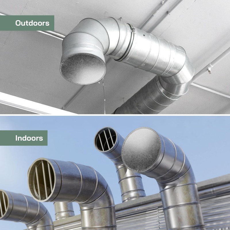 Vent Systems 4" Galvanized Steel Duct End Cap with Rubber