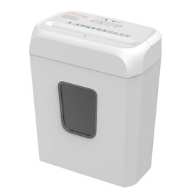 bonsaii Bonsaii Low Noise Operation Paper Shredder, 6-Sheet Cross-Cut, Credit Card Shredder, Home Office, Handle for Document, Mail, Staple, 3.4 Gal Wastebasket, Easy-Carry Handle, White(C237-B)