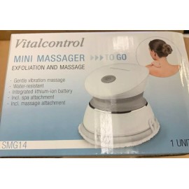 VitalControl SMG14: Mini Massager to go Exfoliation & Massage w/ 12 Massage Nubs