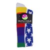 MadSportsStuff Rainbow Pride OTC Socks (Multi, Large)