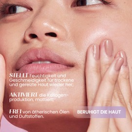 Senso Naturale Festes Gesichtsserum 24-Hour, Mattierende Gesichtscreme mit Vitamin E, Straffende Gesichtsmaske Nacht, Make-up-Unterlage, 100% Natürlich und Vegan