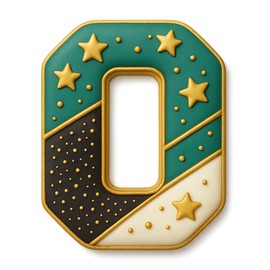 Mighty Gadget 3 inches Varsity Letters Cookie Cutters (O)