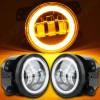 CHUSYYRAY For 2003-2009 Hummer H2 Pair Bumper LED Fog Lights