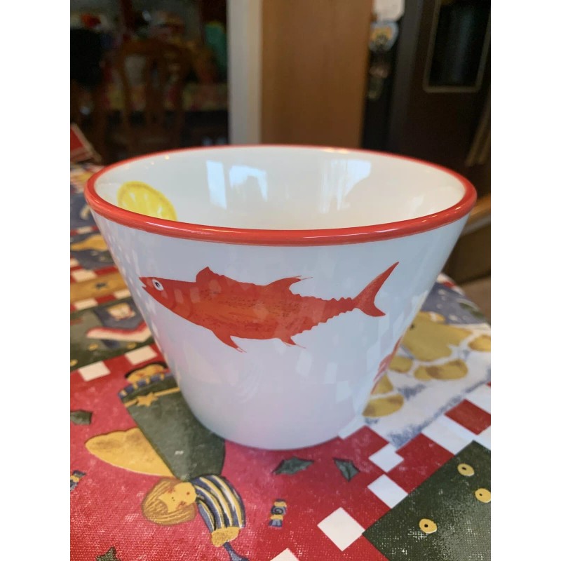 Nantucket Home Large Crab Lobster Pot Bowl Container Retired Rare