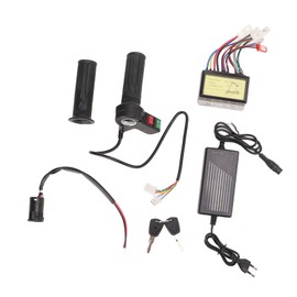 24V Brushless Motor Speed Controller Kit with Throttle Grip for Electrical Scooter Electric Bike Tricycle