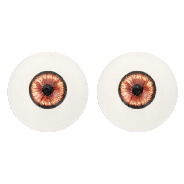 PATIKIL 32mm Doll Eyes,1 Pair Realistic Acrylic Eyes Plastic Half