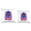 Multiple Exposure Art Tarantula Spider Tarantulas Throw Pillow