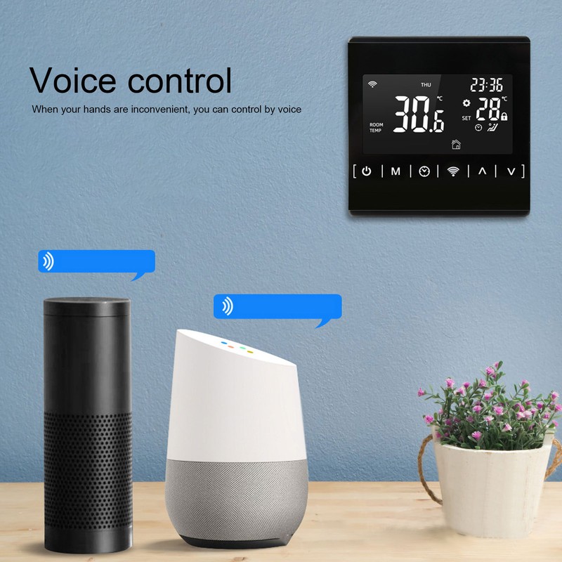 WiFi Smart Thermostat Electric Floor Heating Temperature Controller Voice Control