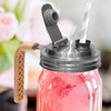 2 Pcs Wide Mouth Mason Jar Stainless Steel Pour Spout