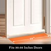 Sunolga 38" Linen Door Draft Stopper Blocks Hot and Cold
