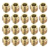 sourcing map Furniture Threaded Insert Nuts Zinc Alloy Hex-Flush M4