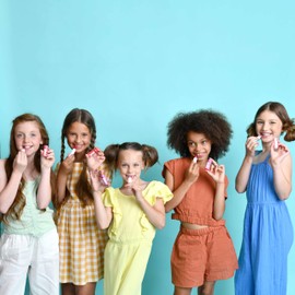 Miss Nella Set of 3 Hypoallergenic Children's Lip Balms - Honey Bunny, Sweet Cheeks & Cute Pie, Non Toxic Make Up for Kids, Perfect for Those with Sensitive Skin