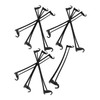 BUGUUYO 10pcs Clothes Hanger Cross Bars Non Slip Hanging Pant