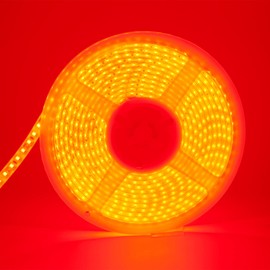 EverBright Red Led Strip Lights, 5M /16.4Ft 600SMD Waterproof IP68 Flexible Led Light Strip for Undercar Lighting Kits House Bedroom Kitchen TV Party Light Decoration with 5A Power Adapter