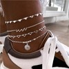 JSTHHTT Pack of 12 Anklets for Women, Trendy Anklets for