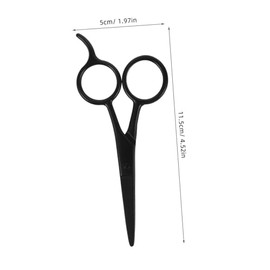 SAFIGLE 2Pcs Stainless Steel Grooming Scissors Men Precision Eyebrow Trimming Beard Shaping Sharp Multiuse Haircutting Tools Travel Friendly Design for Go Grooming