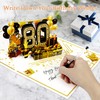 OLOSONG 80th Birthday Card for Men Women, Funny 3D Pop