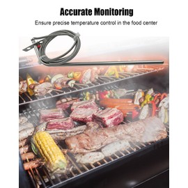 Temperature Probe, Wood Particle Smoke Smoker Barbecue Grill Compatible with Uniform Trailing Embers SMK8028AS/ASO SMK80288MS/MSO SMK2028AS, Replace 8028-604-8028-0
