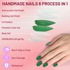 New Press On Nails,Medium Soft Gel Oval Fake Nail Kit