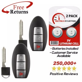 Extra-Partss 2 Remote 3btn Smart Key Fob For Infiniti and Nissan (KR55WK49622)