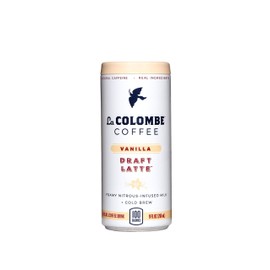 La Colombe Vanilla Draft Latte - 9 Fluid Ounce, 4 Count - Cold-Pressed Espresso and Frothed Milk + Vanilla - Made with Real Ingredients - Grab and Go Coffee