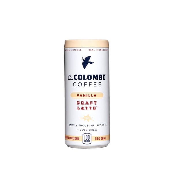 La Colombe Vanilla Draft Latte - 9 Fluid Ounce, 4 Count - Cold-Pressed Espresso and Frothed Milk + Vanilla - Made with Real Ingredients - Grab and Go Coffee