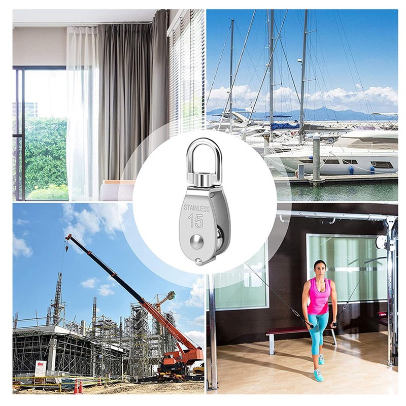 Mirhua M15 Pulley, Small Pulley, Rope Pulley, Climbing, Swivel, Load