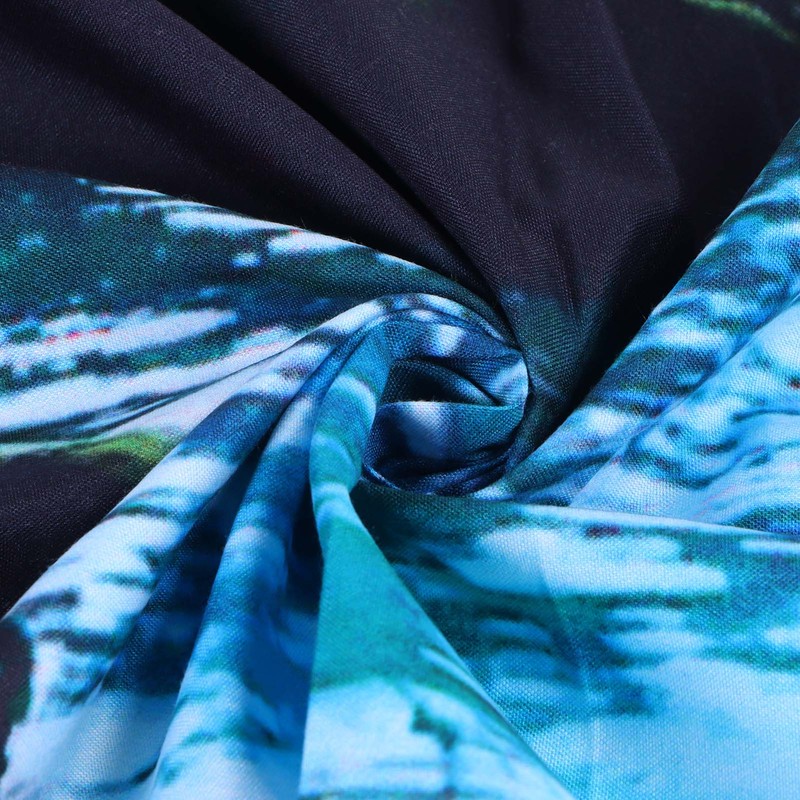 Cave River Landscape Pattern Tapestry Wall Hanging Wall Blanket for