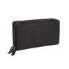 KRONIFY Women's Leather Wallet, Genuine Leather Wallet, Large Double Zip,