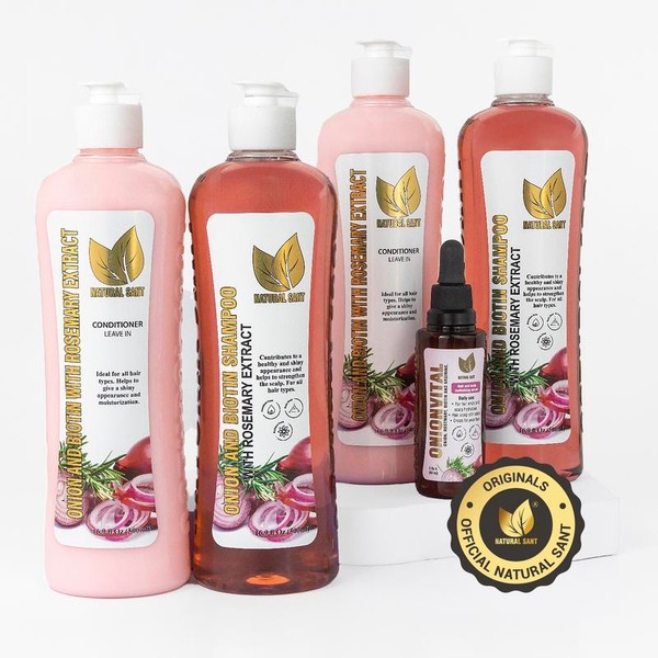 Natural Sant - 2 Onion, Rosemary and Biotin sets +