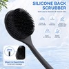 Manmihealth Silicone Back Scrubber & Soft Shower Brushes Set 2PCS